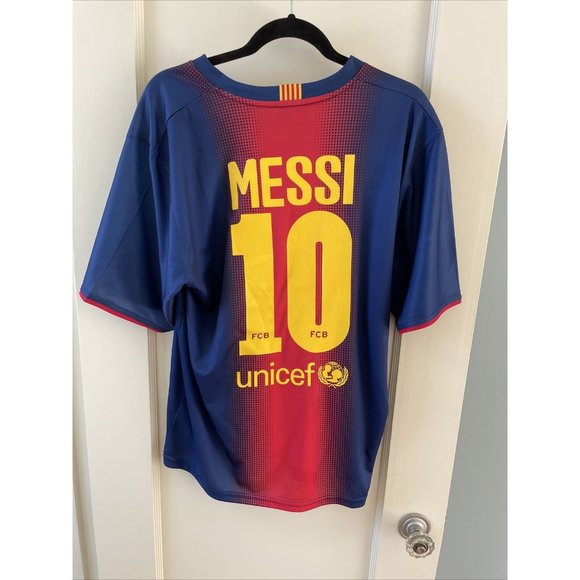 FC Barcelona Home Jersey Messi 10 Mens Size XL FCB - Picture 8 of 10